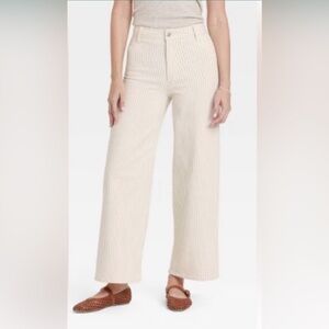 🌸. Universal Thread Cream Pinstripe Pants